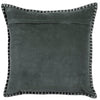Voyage Maison Stitch Embroidered Velvet Feather Filled Cushion 50cm x 50cm Storm