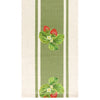 Strawberries Indoor Outdoor Table 180cm x 35cm Runner Sage