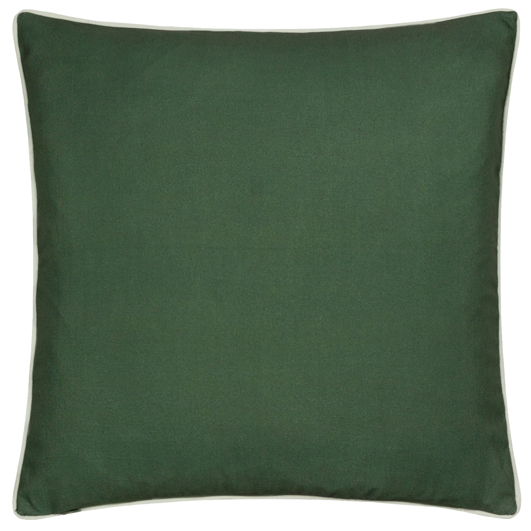 Morris & Co. Strawberry Thief Piped Outdoor 50cm x 50cm Filled Cushion Forest Green