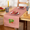 Strawberry Stripes Indoor Outdoor Table 180cm x 35cm Runner Candy Cane