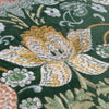 Morris & Co. Strawberry Thief Embroidered Velvet 50cm x 50cm Filled Cushion Green