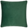 Morris & Co. Strawberry Thief Piped Jacquard 55cm x 55cm Filled Cushion Forest Green
