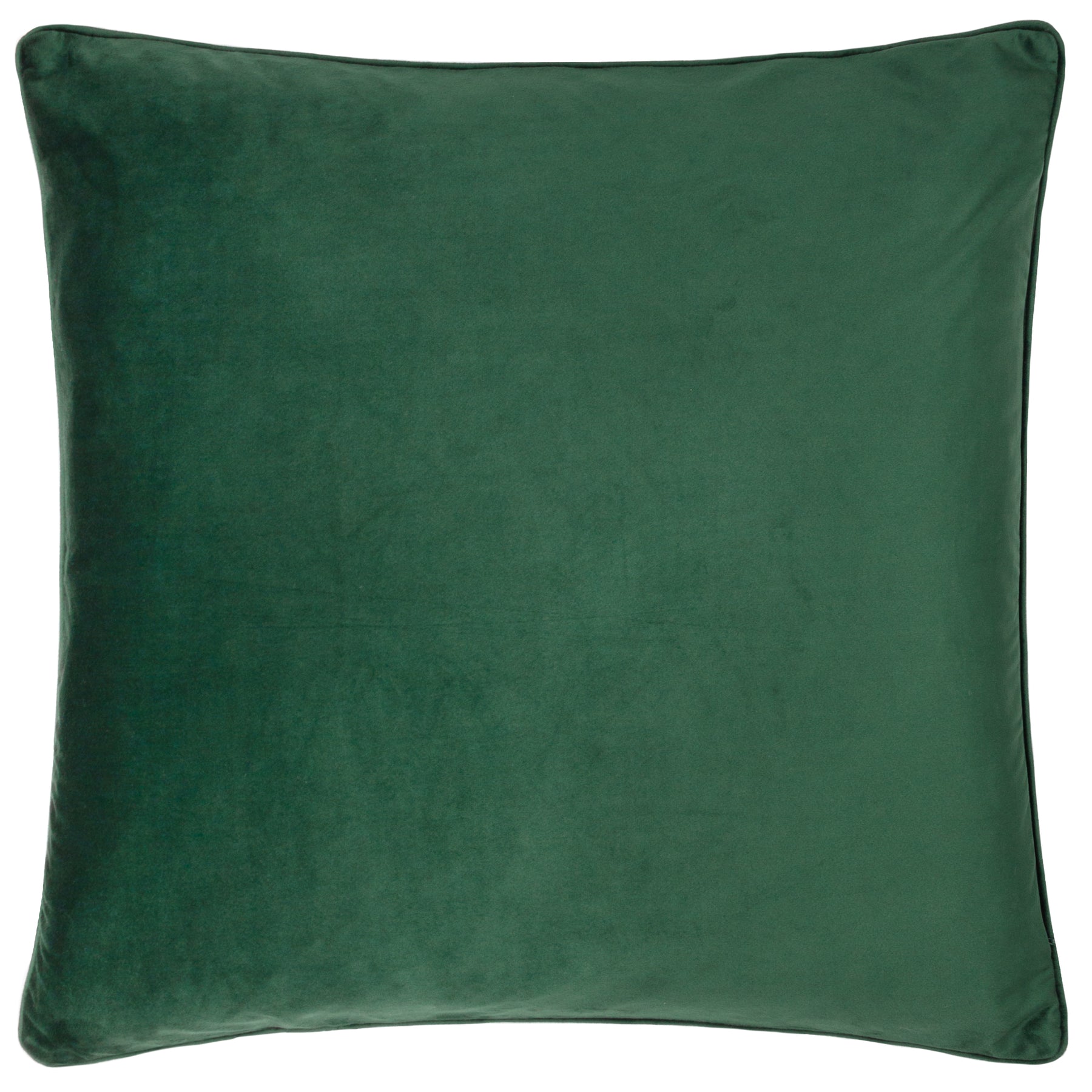 Morris & Co. Strawberry Thief Piped Jacquard 55cm x 55cm Filled Cushion Forest Green