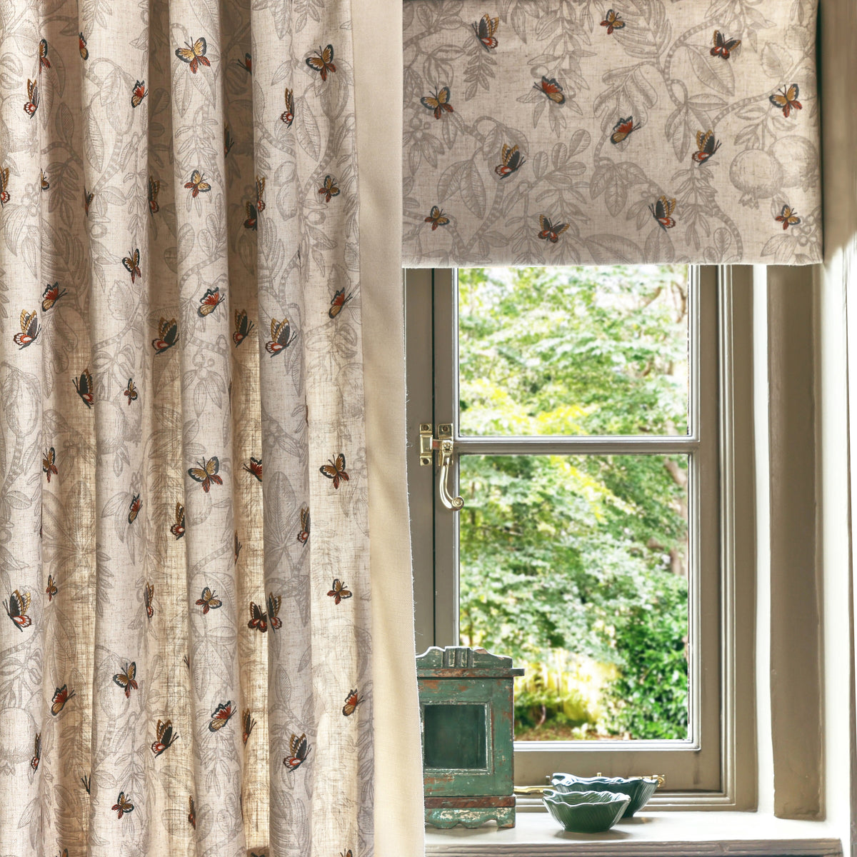 Prestigious Textiles Melati Embroidered Fabric Marsala