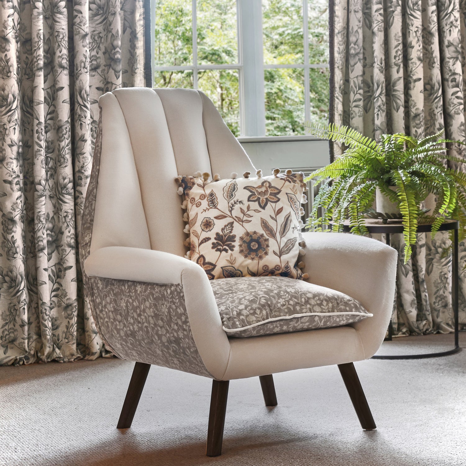 Prestigious Textiles Makassar Printed Fabric Emerald