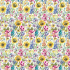 Voyage Maison Sunflower Summer Printed Linen Fabric Cream