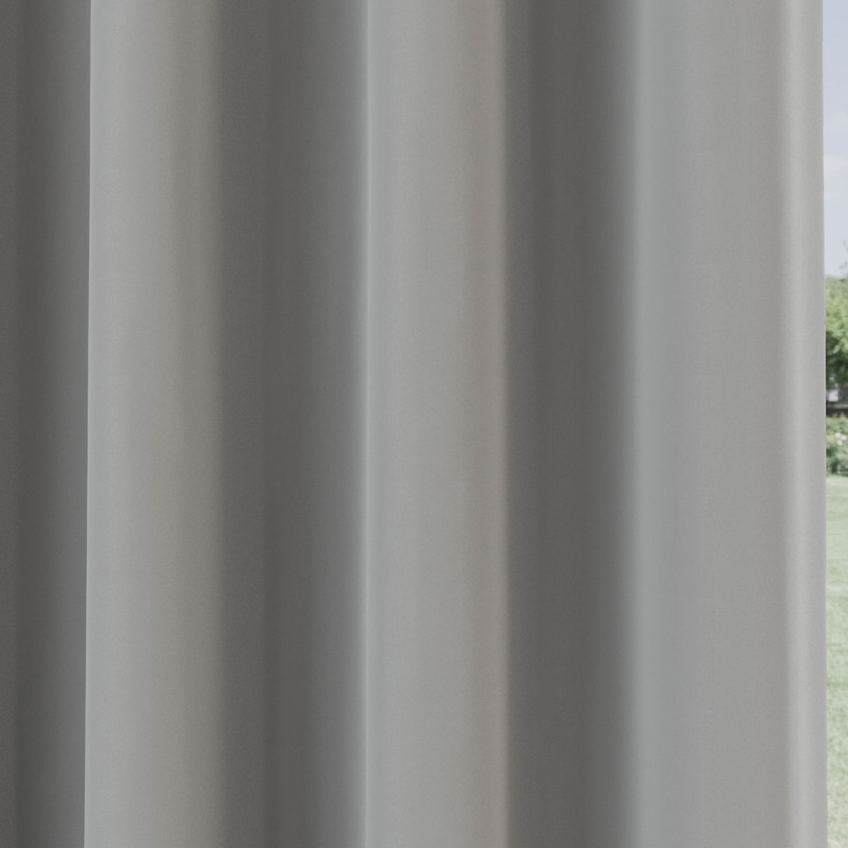 Supersoft Thermal Ready Made Eyelet Door Curtain 66'' x 84'' Grey