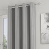 Supersoft Thermal Ready Made Eyelet Door Curtain 66'' x 84'' Grey
