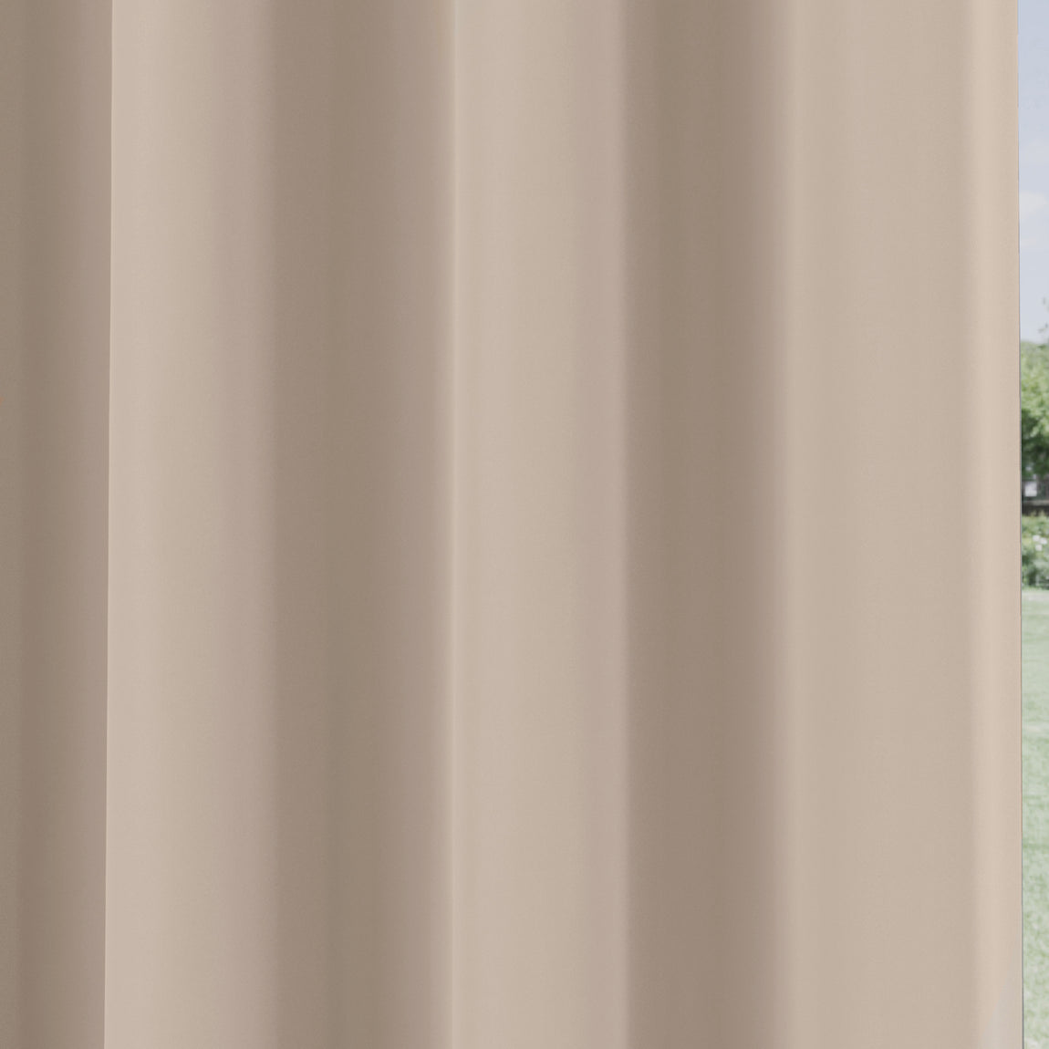 Supersoft Thermal Ready Made Eyelet Blackout Curtains Beige