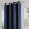 Supersoft Thermal Ready Made Eyelet Door Curtain 66'' x 84'' Navy