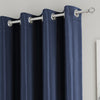 Supersoft Thermal Ready Made Eyelet Blackout Curtains Navy