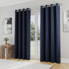 Supersoft Thermal Ready Made Eyelet Blackout Curtains Navy