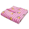 Fusion Summer Fruits Super Soft Fleece Texture 120cm x 150cm Throw Pink