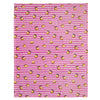Fusion Summer Fruits Super Soft Fleece Texture 120cm x 150cm Throw Pink