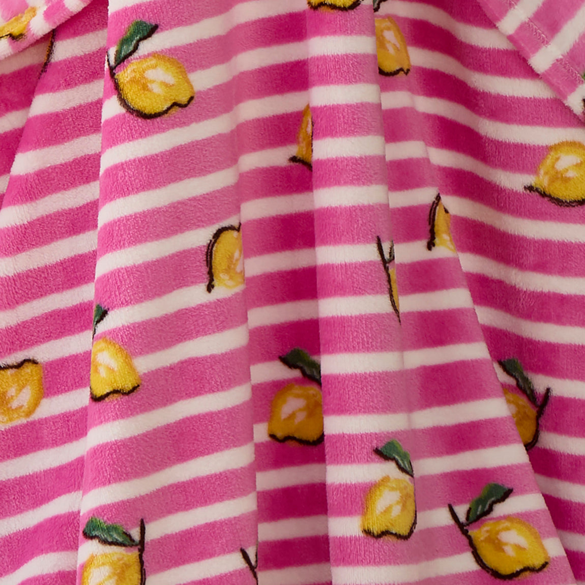 Fusion Summer Fruits Super Soft Fleece Texture 120cm x 150cm Throw Pink