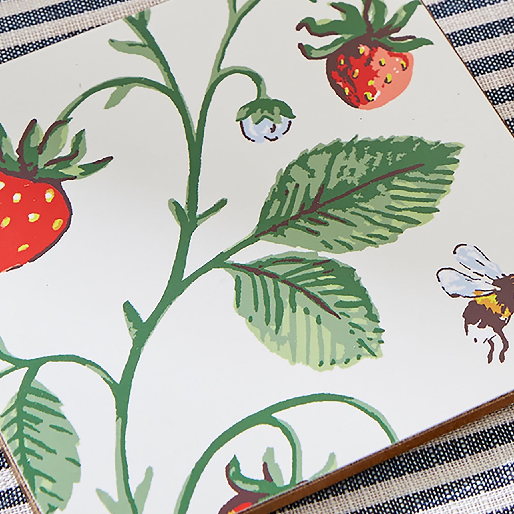 Ulster Weavers Strawberry Patch Pack of 4 Coasters Green