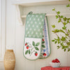 Ulster Weavers Strawberry Patch Double Oven Glove Green
