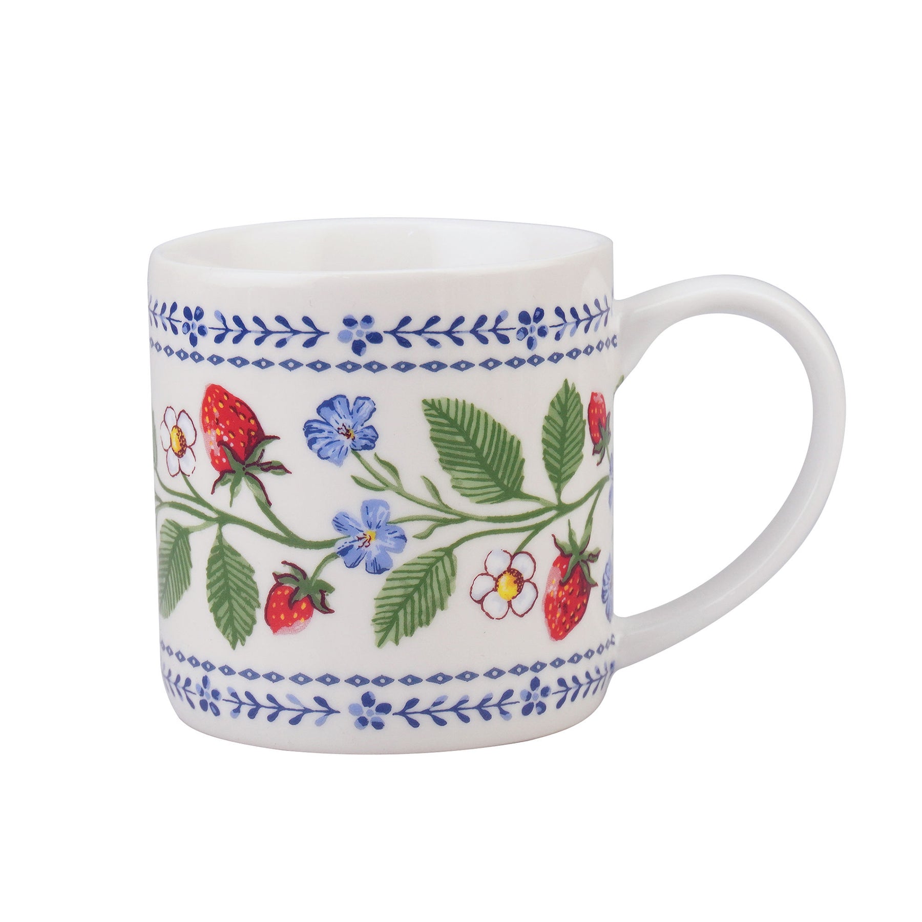 Ulster Weavers Strawberry Patch Bone China Mug Green