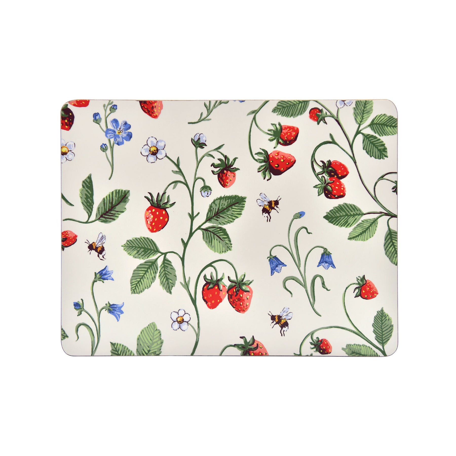 Ulster Weavers Strawberry Patch Pack of 4 Placemats Green