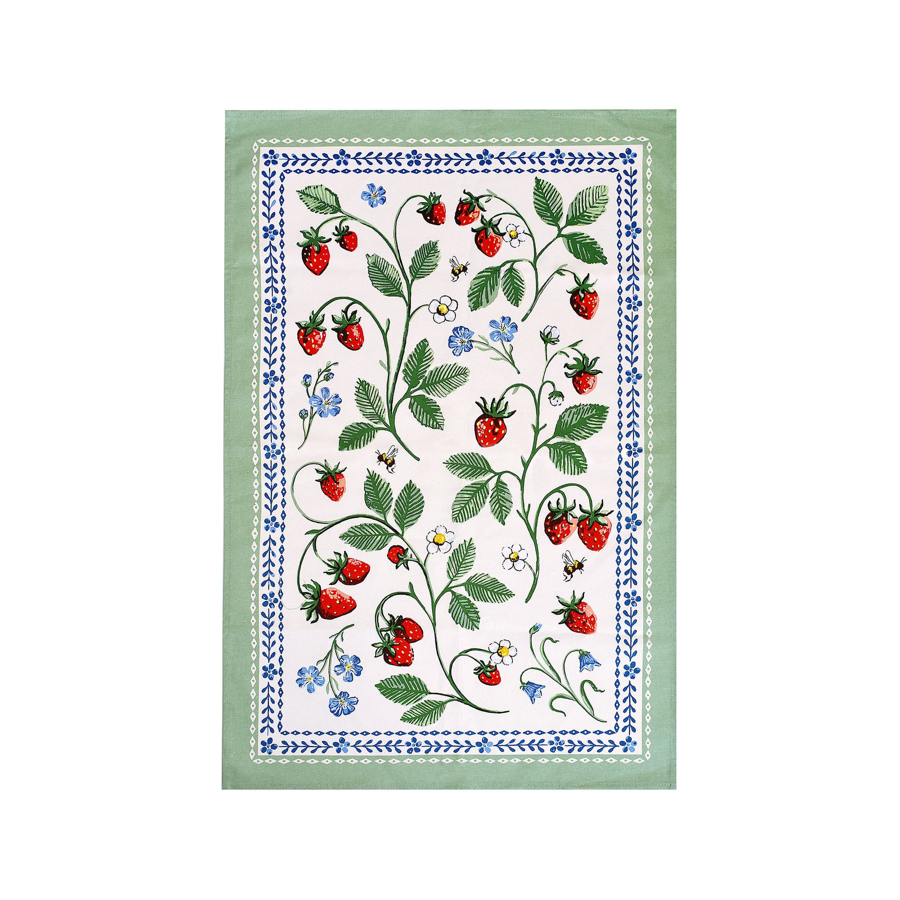 Ulster Weavers Strawberry Patch Cotton Tea Towel Green