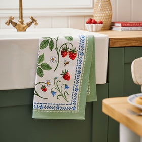 Ulster Weavers Strawberry Patch Cotton Tea Towel Green