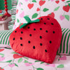 Bedlam Strawberry 3D Soft Touch Filled Cushion Red