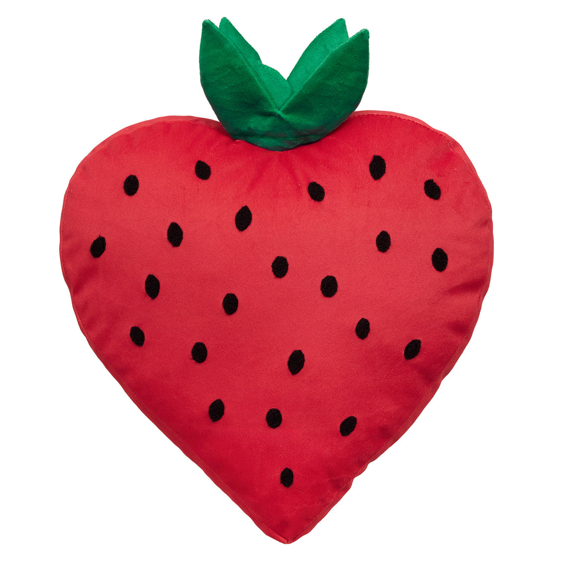 Bedlam Strawberry 3D Soft Touch Filled Cushion Red