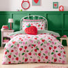 Bedlam Strawberry 3D Soft Touch Filled Cushion Red