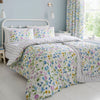 Dreams and Drapes Sweetpea Floral Duvet Cover Bedding Set Lilac