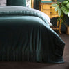 Laurence Llewelyn-Bowen Siena Velvet 150cmx220cm Bedspread Set Bottle Green