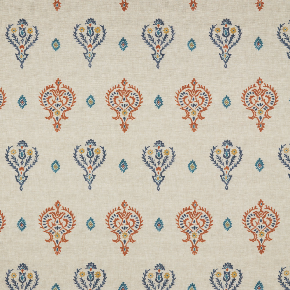 iLiv Saffra Digitally Printed BCI Fabric Henna
