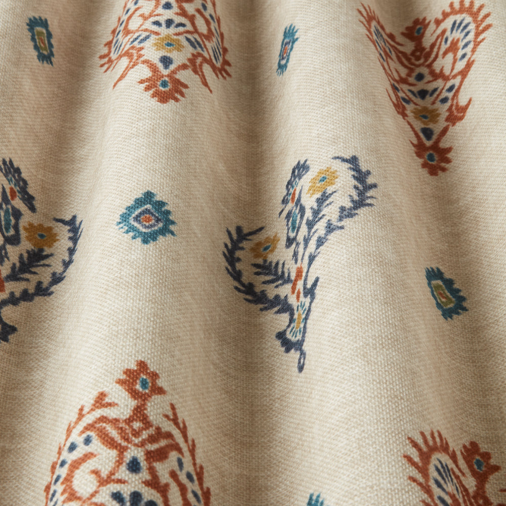 iLiv Saffra Digitally Printed BCI Fabric Henna
