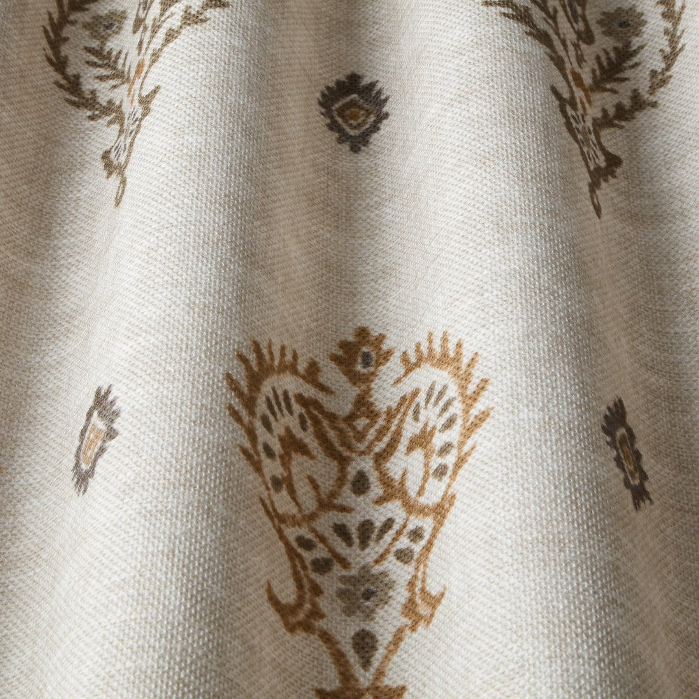 iLiv Saffra Digitally Printed BCI Fabric Limestone