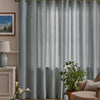 Laura Ashley Saltaire Ready Made Eyelet Curtains Seaspray