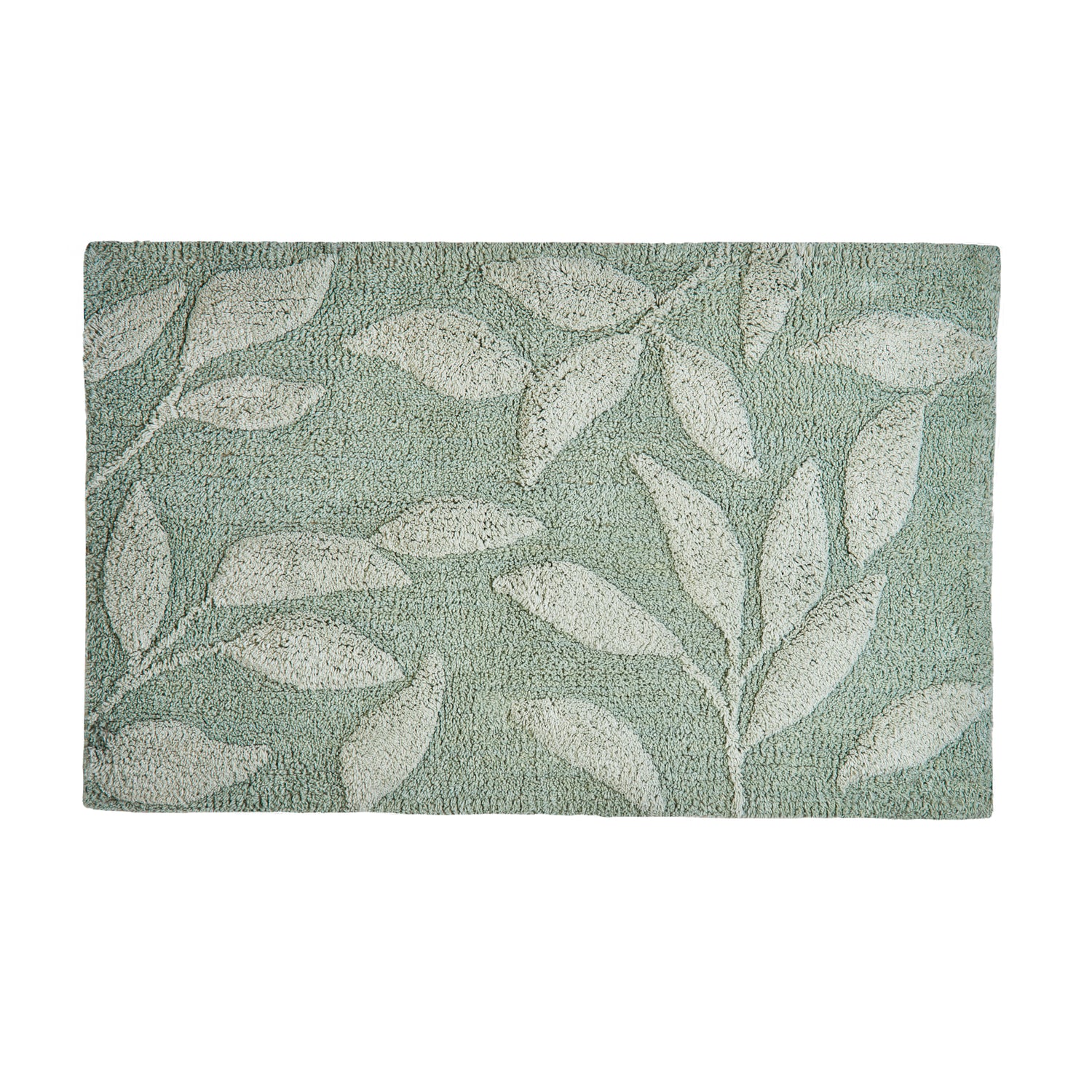 Dreams & Drapes Sandringham Bath Mat Steel Sage