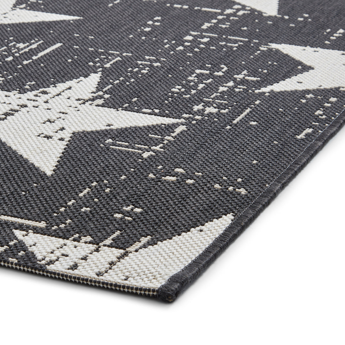 Santa Monica 48648 Rug Black White