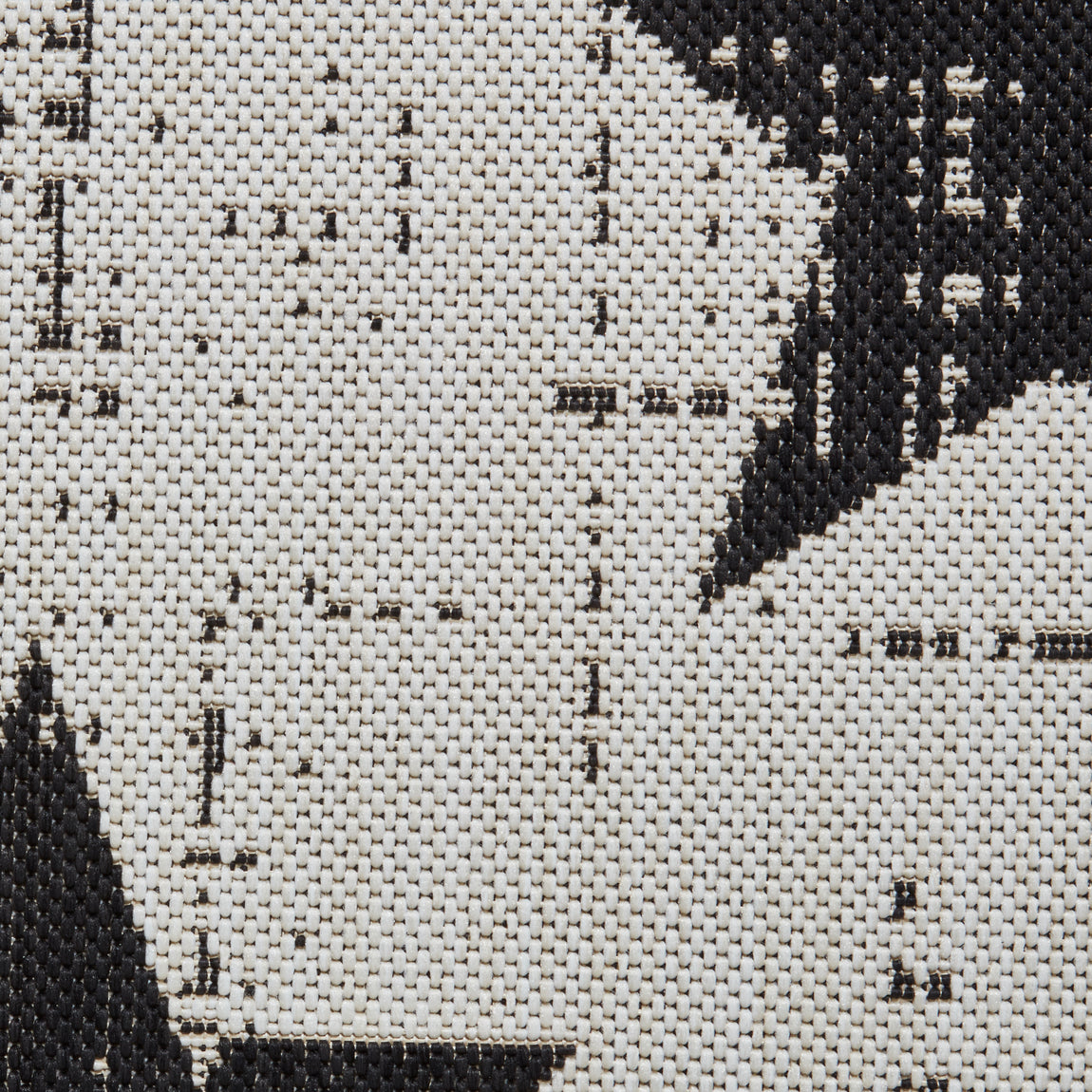 Santa Monica 48648 Rug White Black
