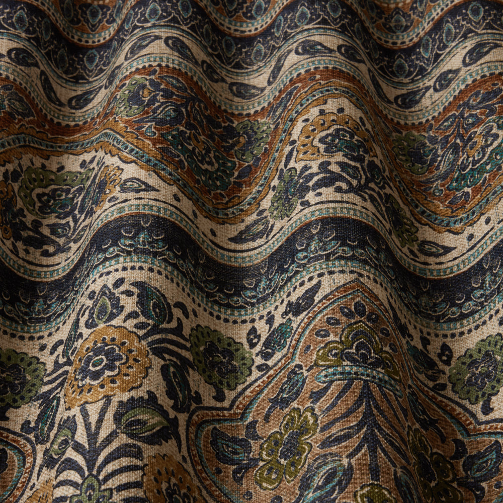 iLiv Sari Digitally Printed Fabric Indigo
