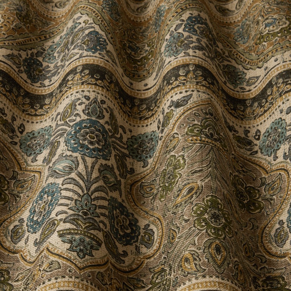 iLiv Sari Digitally Printed Fabric Turmeric