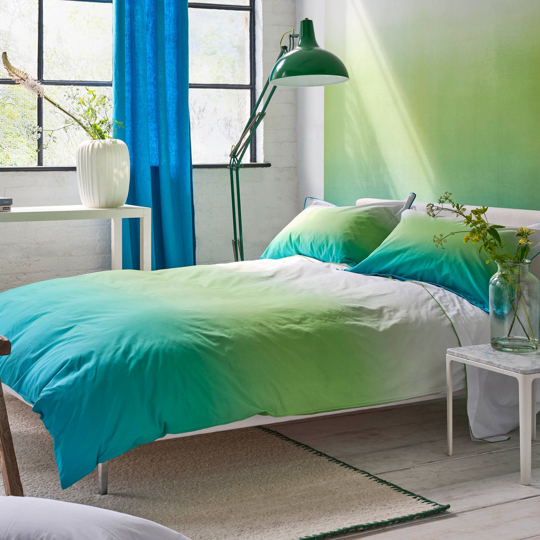 Designers Guild Savoie Duvet Cover Bedding Set Azure