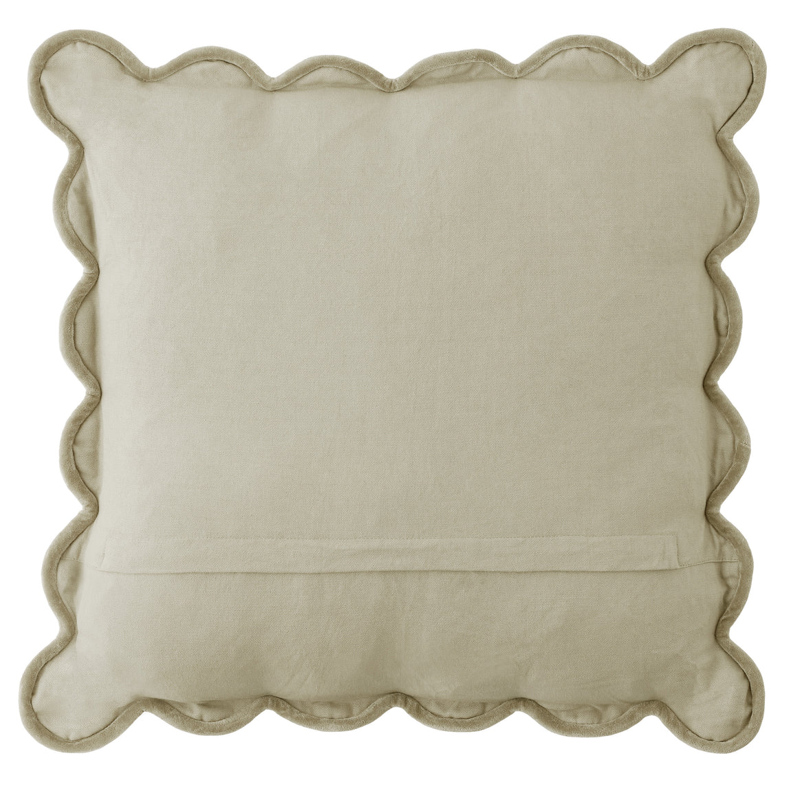 Laura Ashley Brady Scalloped 43cm x 43cm Filled Cushion Dove Grey