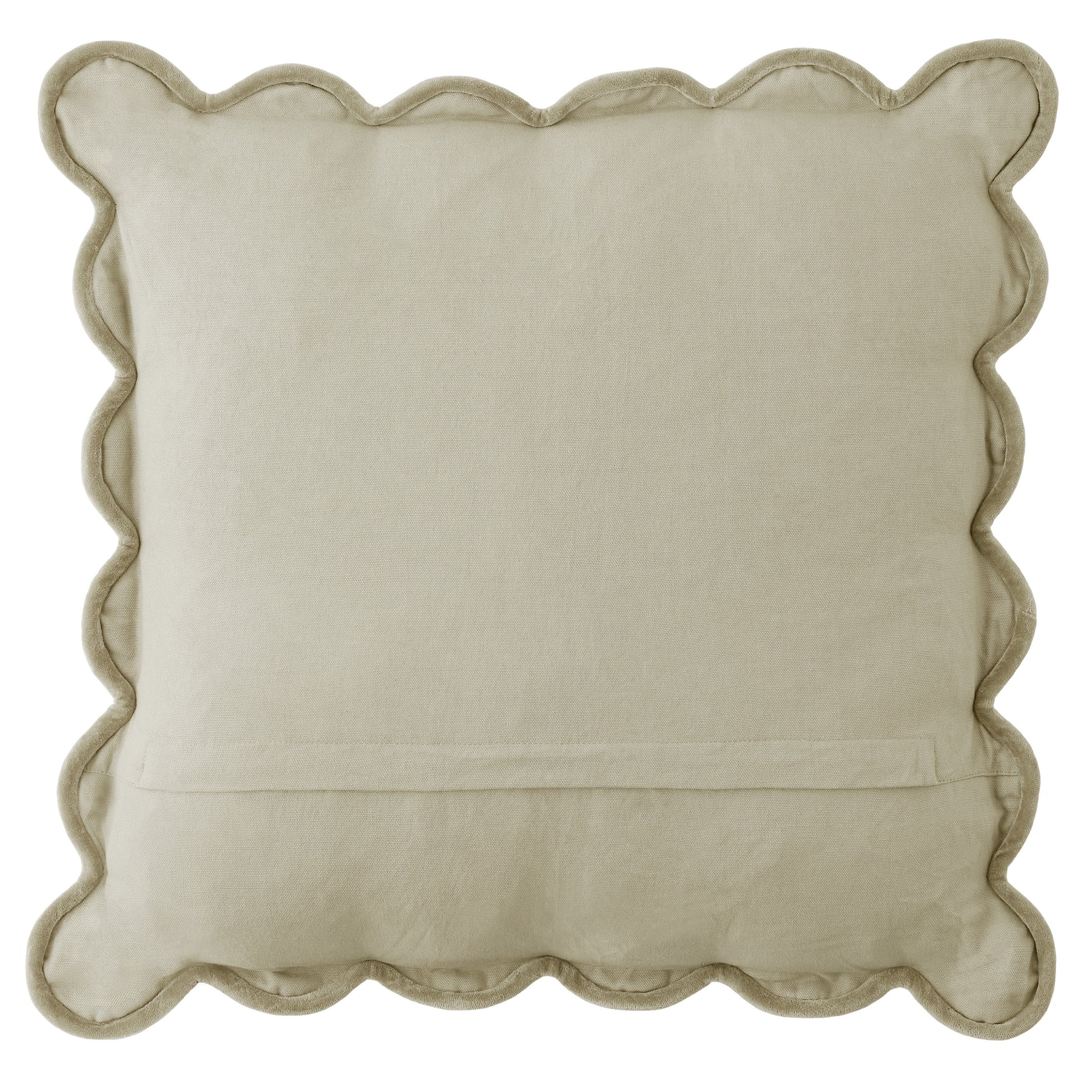 Laura Ashley Scalloped 43cm x 43cm Filled Cushion Dove Grey