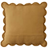 Laura Ashley Scalloped 45cm x 45cm Filled Cushion Ochre Yellow