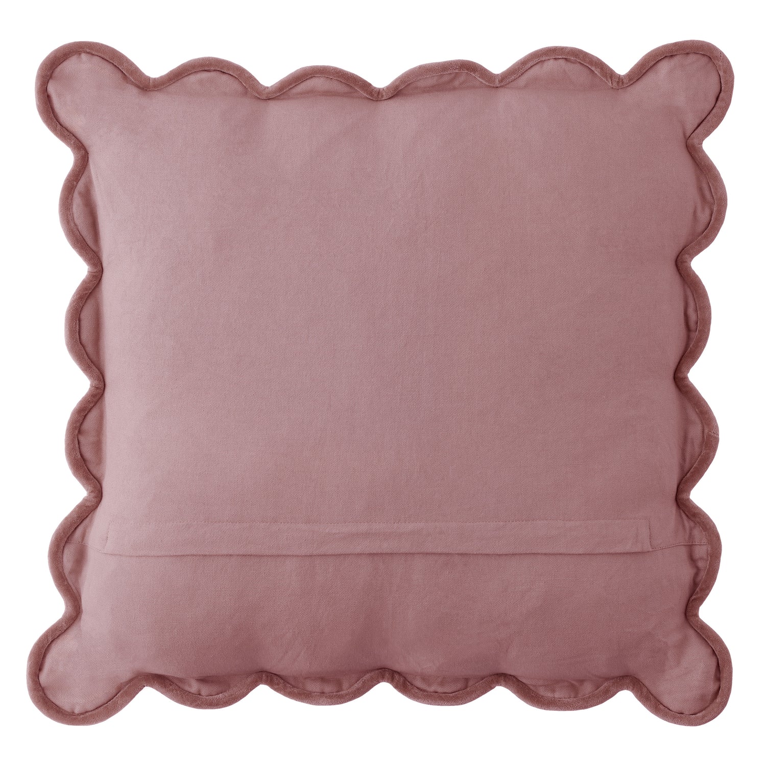 Laura Ashley Brady Scalloped 43cm x 43cm Filled Cushion Old Rose