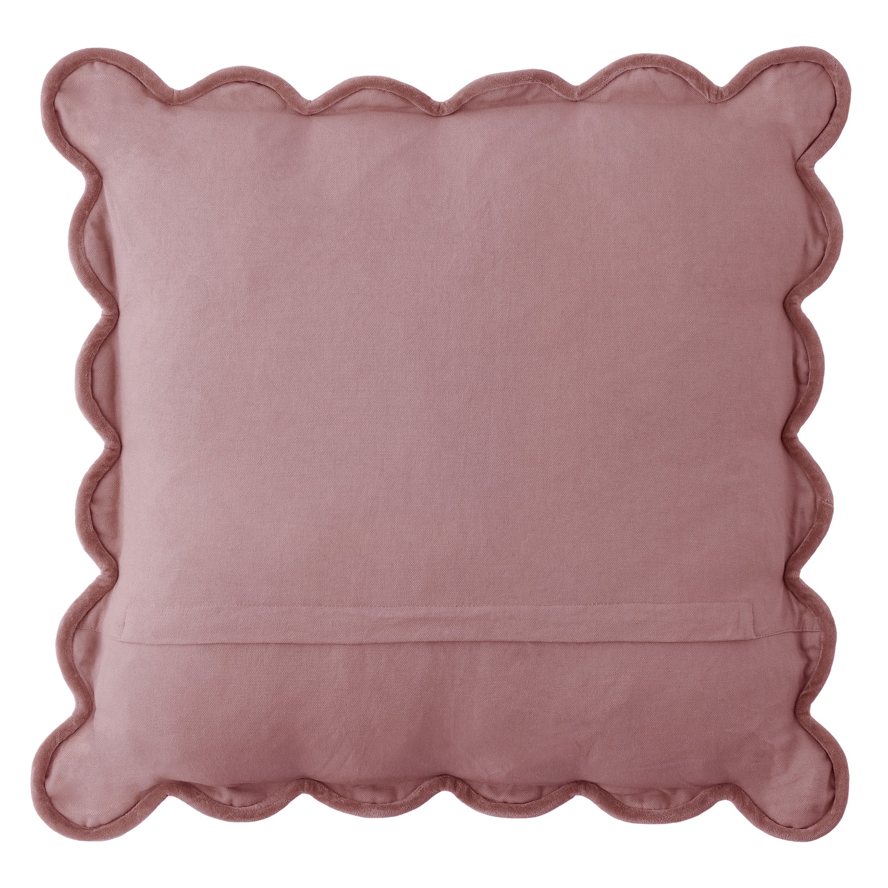 Laura Ashley Scalloped 43cm x 43cm Filled Cushion Old Rose