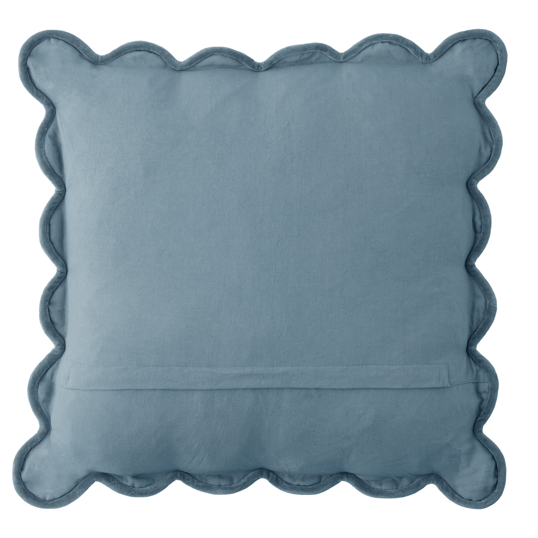 Laura Ashley Brady Scalloped 43cm x 43cm Filled Cushion Seaspray