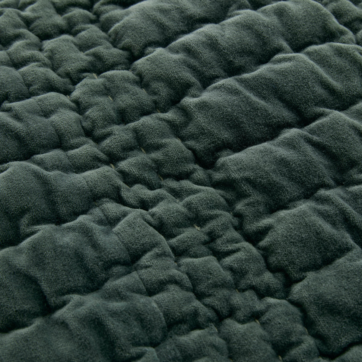 Laura Ashley Brady Scalloped 180cm x 235cm Bedspread Pine Green