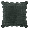 Laura Ashley Scalloped 45cm x 45cm Filled Cushion Pine Green