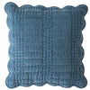 Laura Ashley Brady Scalloped 43cm x 43cm Filled Cushion Seaspray