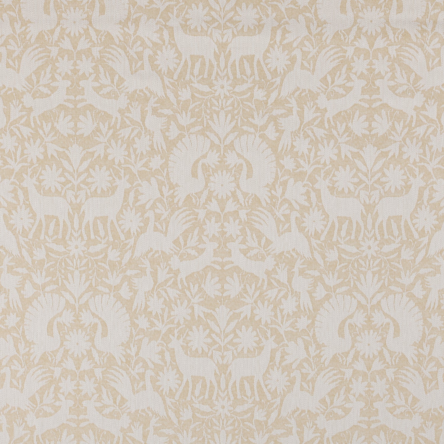 Scandi Wildlife Fabric Ochre